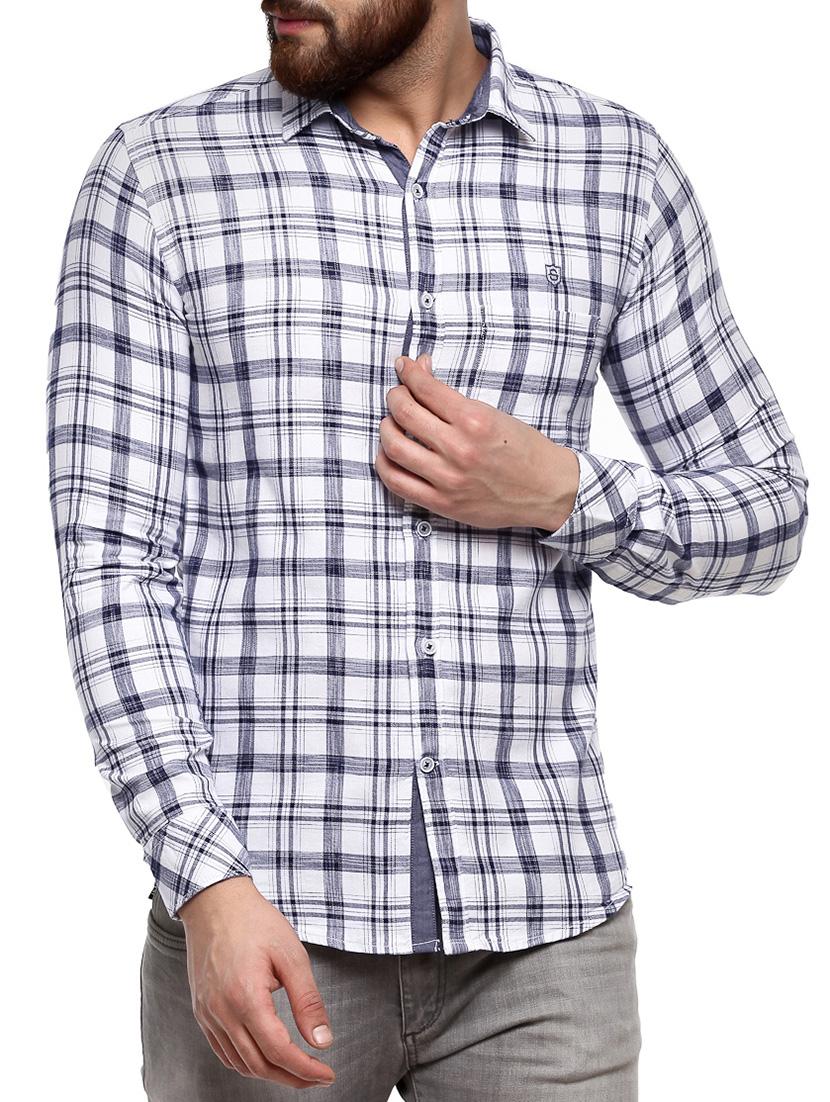 white cotton casual shirt - 14883204 - Zoom Image - 1