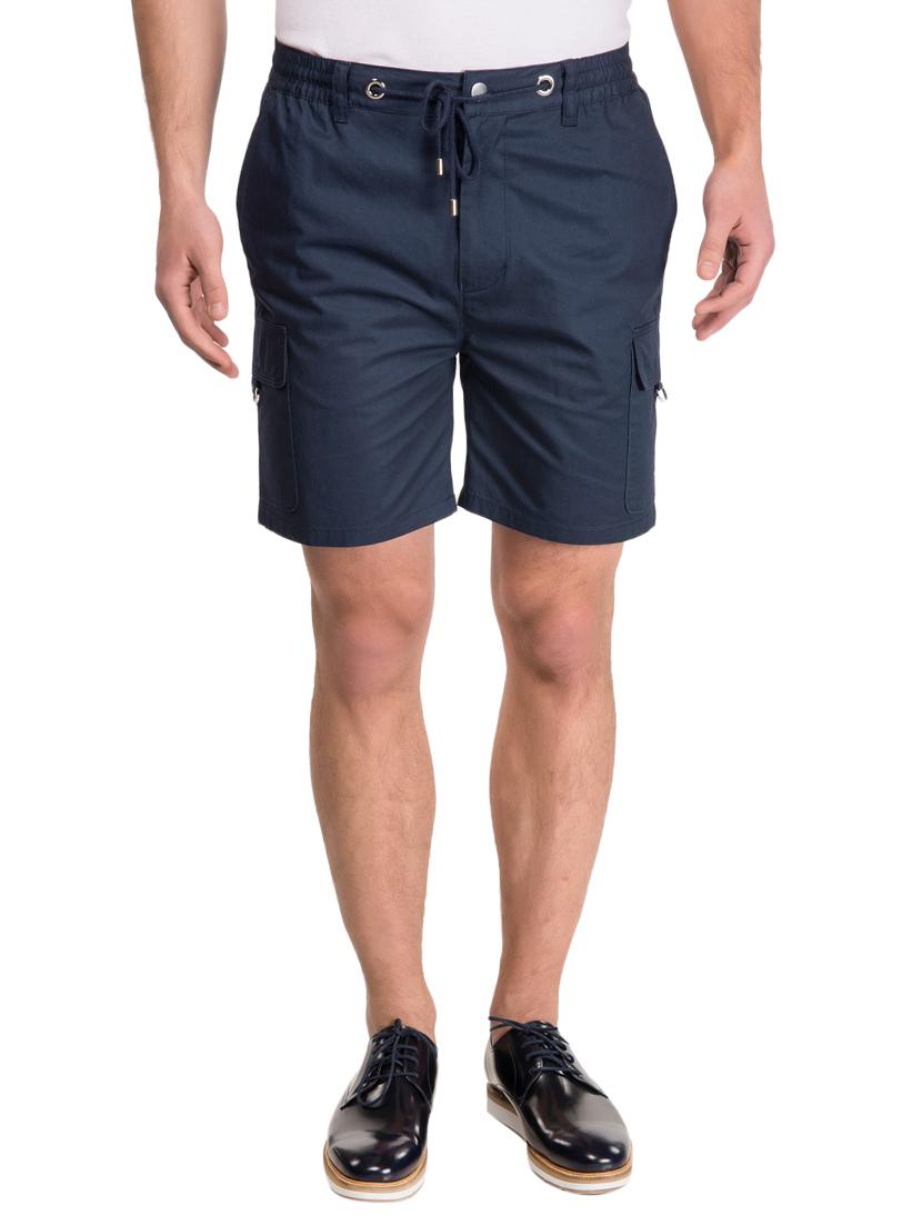 navy blue cotton shorts - 14883286 - Zoom Image - 1