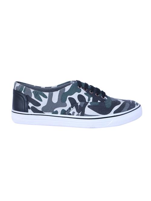 grey Canvas lace up sneaker - 14883963 - Very Small Image - 1