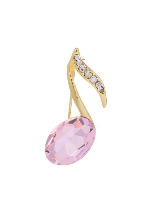 pink metal brooch - 14884517 - Standard Image - 1