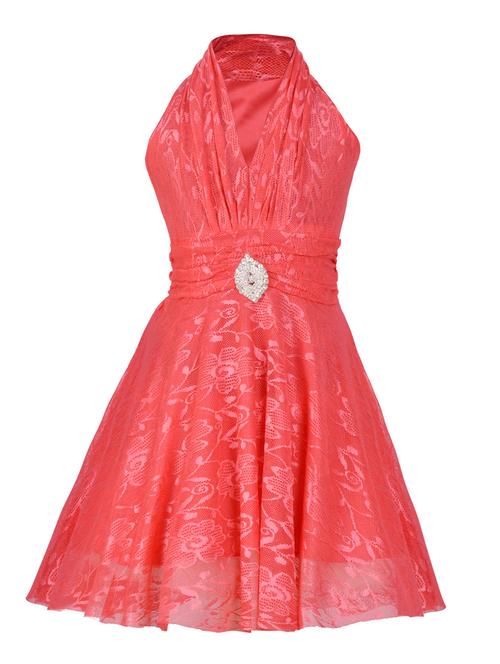 pink net frock - 14884675 - Standard Image - 1