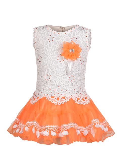 orange net frock - 14884678 - Standard Image - 1