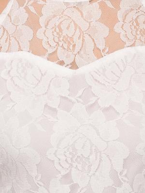 halter neck floral lace flared dress - 14884746 - Standard Image - 5