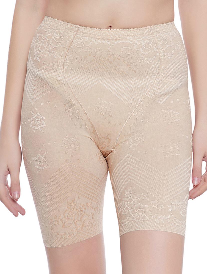 beige lacy thighs shapewear