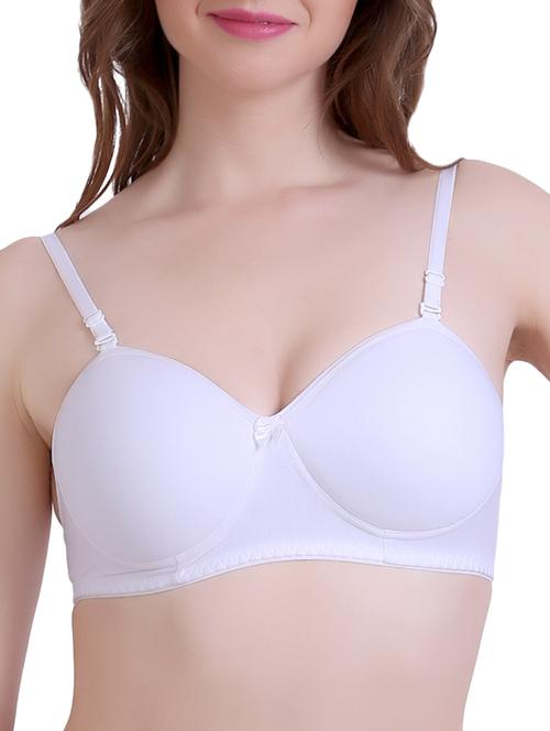 white solid balconette bra - 14884973 - Very Small Image - 1