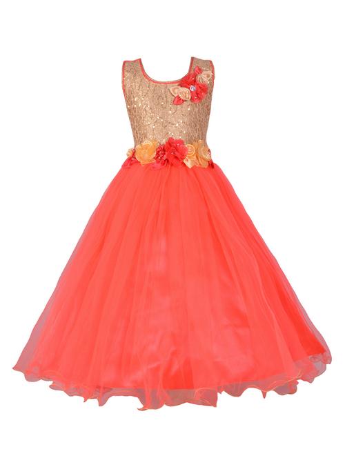 pink net party gown - 14885023 - Standard Image - 1