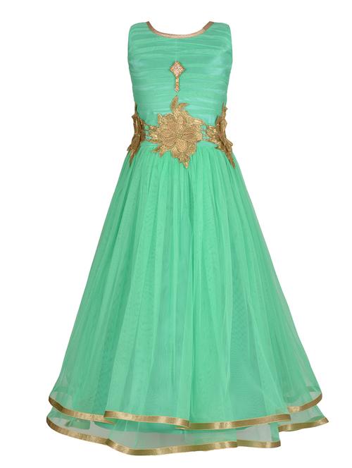 green net party gown - 14885027 - Standard Image - 1
