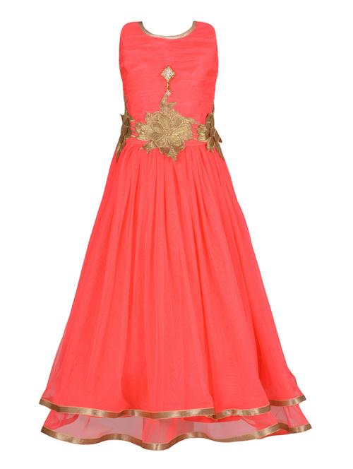 pink net party gown - 14885028 - Standard Image - 1