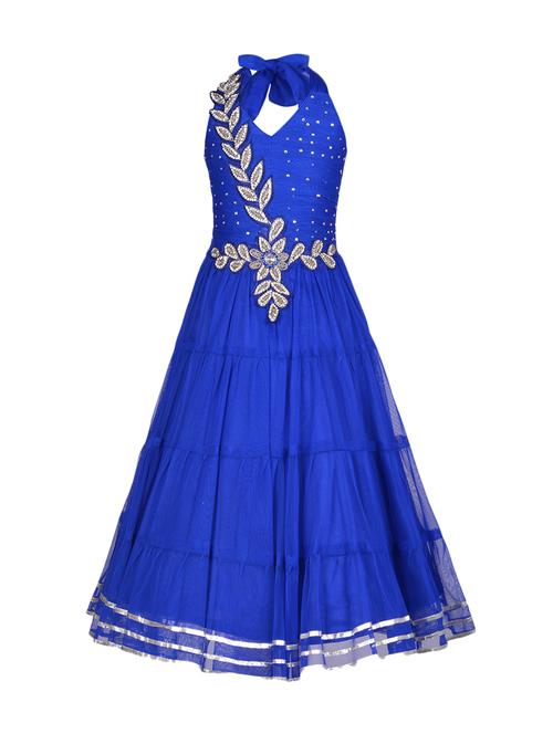 blue net party gown - 14885035 - Standard Image - 1