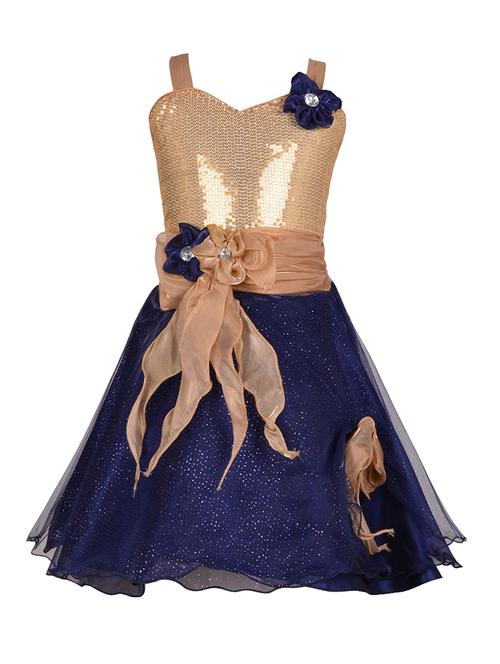 blue net party gown - 14885039 - Very Small Image - 1