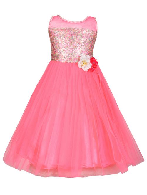 pink net party gown - 14885042 - Standard Image - 1