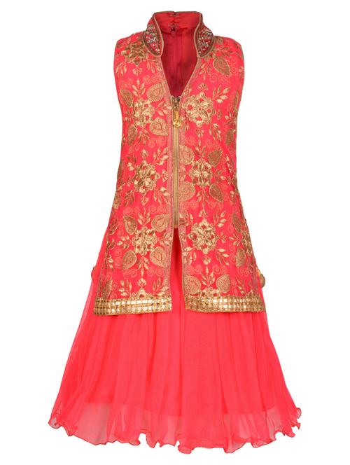 pink net party gown - 14885049 - Very Small Image - 1