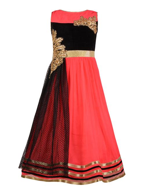 pink net party gown - 14885057 - Standard Image - 1