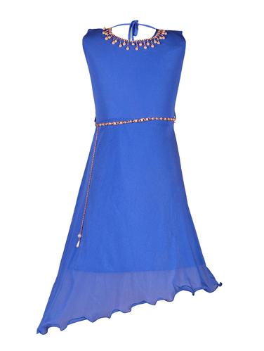 blue net party gown - 14885078 - Very Small Image - 1