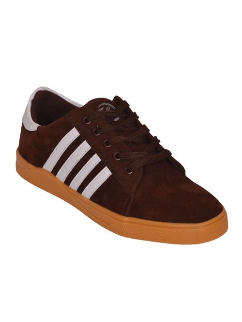 brown Suede lace up sneaker - 14885086 - Standard Image - 1