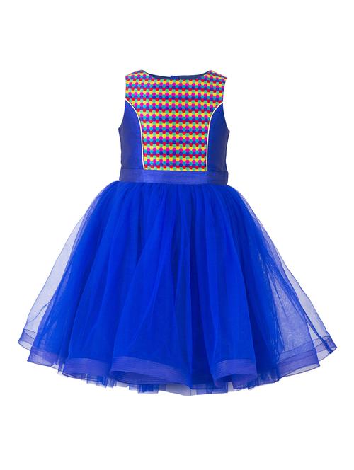 blue net frock - 14885131 - Very Small Image - 1