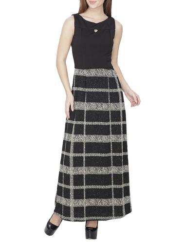 black viscose maxi dress - 14885168 - Very Small Image - 1