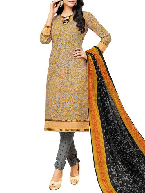 multi cotton churidaar suits unstitched suit - 14885436 - Very Small Image - 1