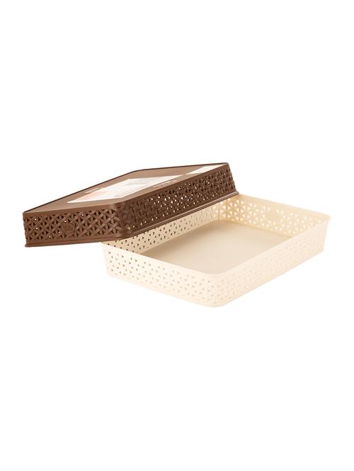 File all A4 Tray, Ivory & Beige (pack of 2) - 14886067 - Very Small Image - 1
