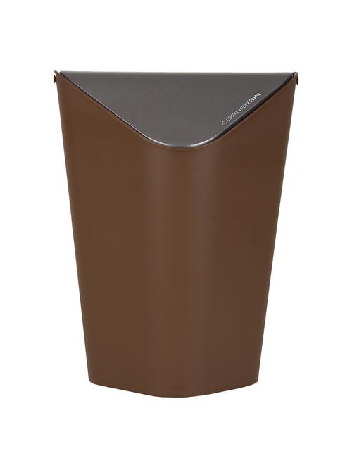 Corner Bin, 1, Brown, 9 Litre - 14886076 - Very Small Image - 1
