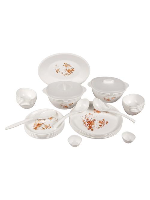 Dinner Set of 34 Pcs Printed , Orange - 14886119 - Very Small Image - 1
