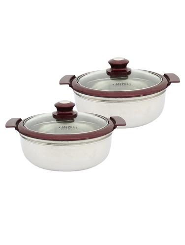 Metallica Twin Neo (1000, 1000 ml) Casserole Set Cherry - 14886127 - Very Small Image - 1