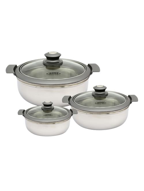 Metallica Neo (1000, 1500, 2000 ml) Casserole Set Silver - 14886131 - Very Small Image - 1