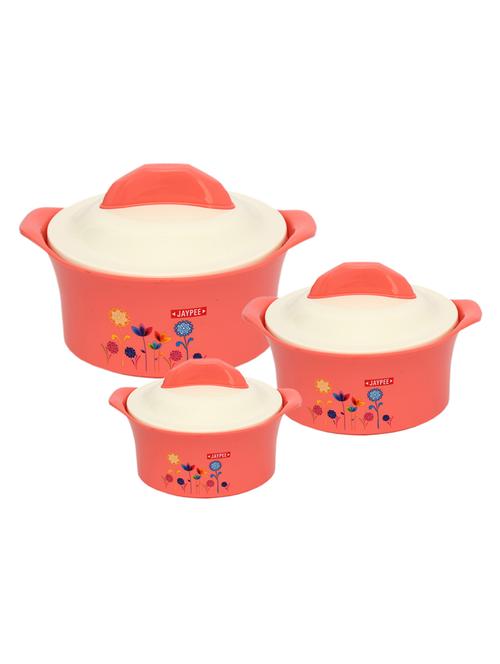 Fiesta Set of 3 Casserole (1000+1500+2000) Pink - 14886136 - Very Small Image - 1