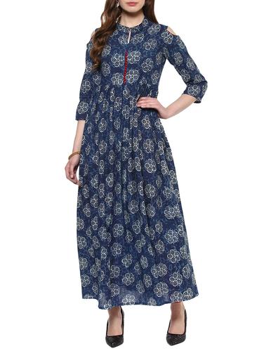 blue cotton kurta - 14886612 - Very Small Image - 1