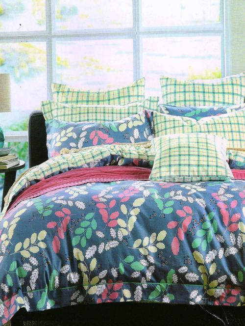 3D PolyCotton Double Bed Sheet with 2 Pillow Covers - 14886709 - Standard Image - 1