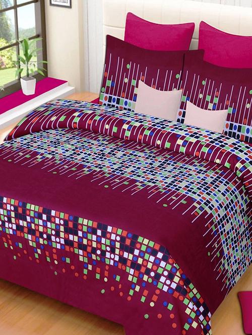 3D Printed Double Bedsheet with 2 Pillow Cover - 14886730 - Very Small Image - 1