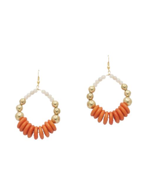 orange bone drop earring - 14886943 - Standard Image - 1
