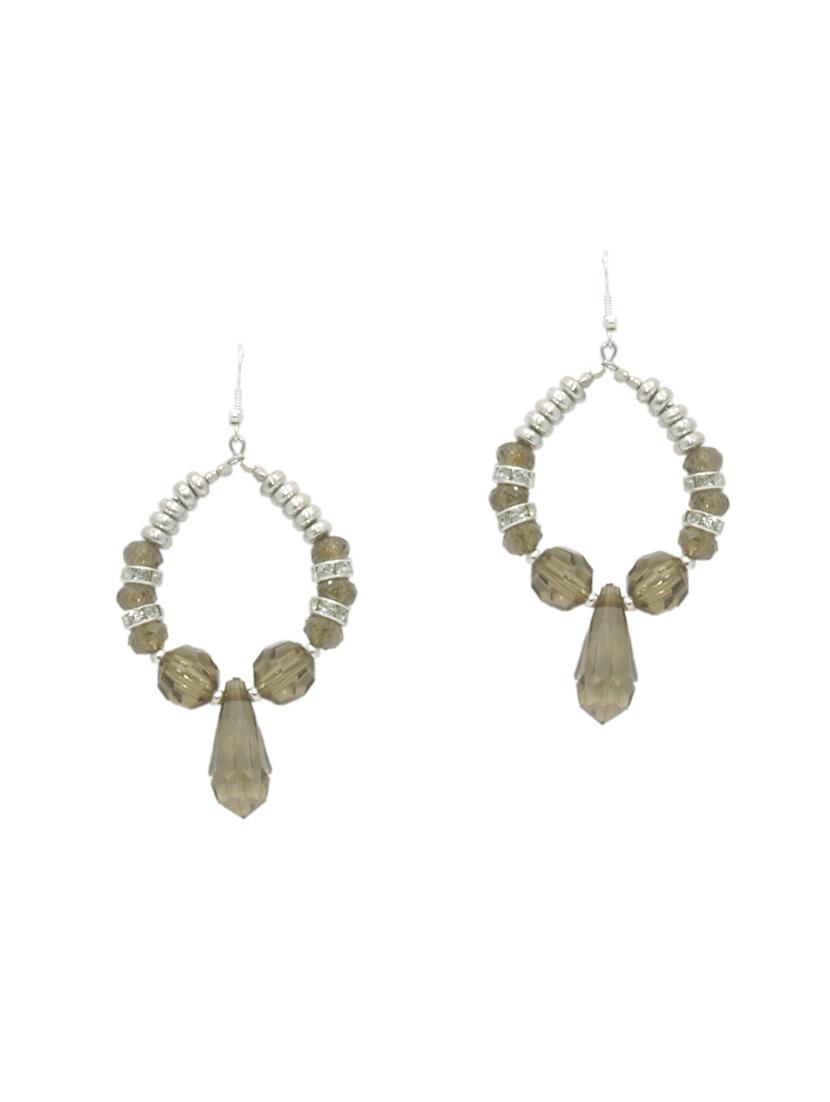 beige plastic drop earring - 14886944 - Zoom Image - 1