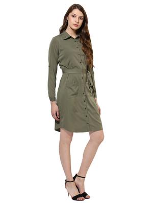 belted patch pocket detail shirt dress - 14886973 - Standard Image - 2