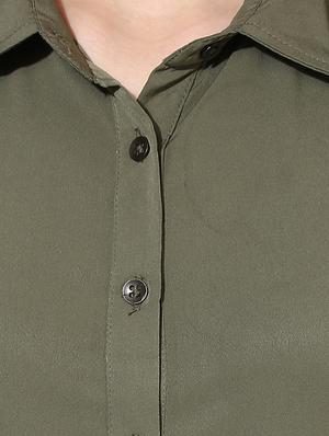 belted patch pocket detail shirt dress - 14886973 - Standard Image - 4