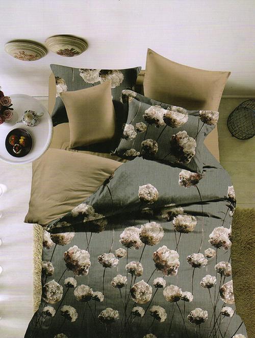 Cotton King size Double Bed Sheet With 2 Pillow Covers - 14887079 - Very Small Image - 1