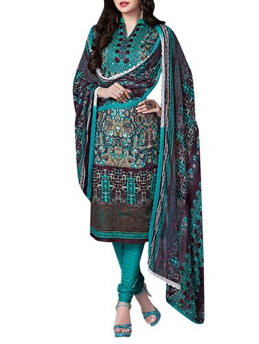 Samwri turquoise salwar suit suit - 14887102 - Very Small Image - 1
