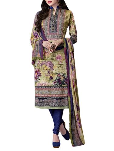 Samwri printed purple salwar suit - 14887103 - Very Small Image - 1