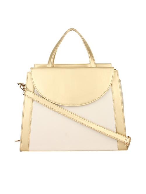 white leatherette regular handbag - 14887113 - Standard Image - 1