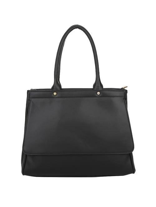 black leatherette regular handbag - 14887116 - Standard Image - 1