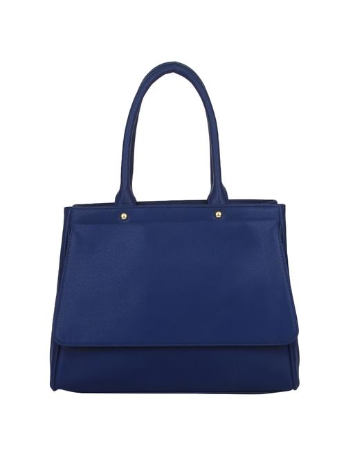 blue leatherette regular handbag - 14887117 - Very Small Image - 1