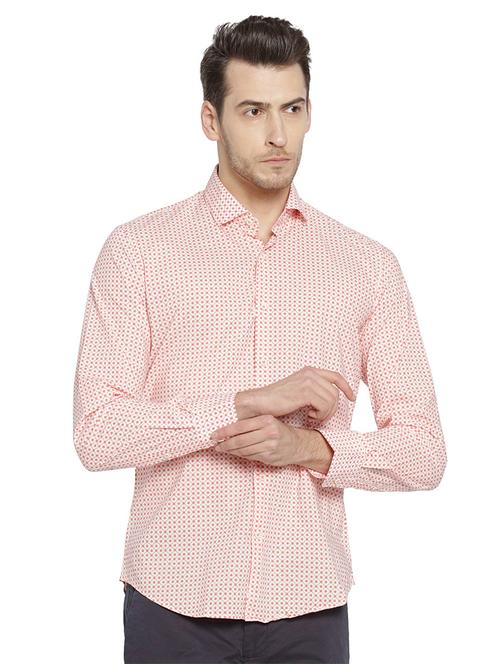 pink cotton casual shirt - 14887169 - Very Small Image - 1