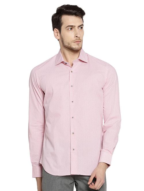 pink cotton casual shirt - 14887188 - Very Small Image - 1