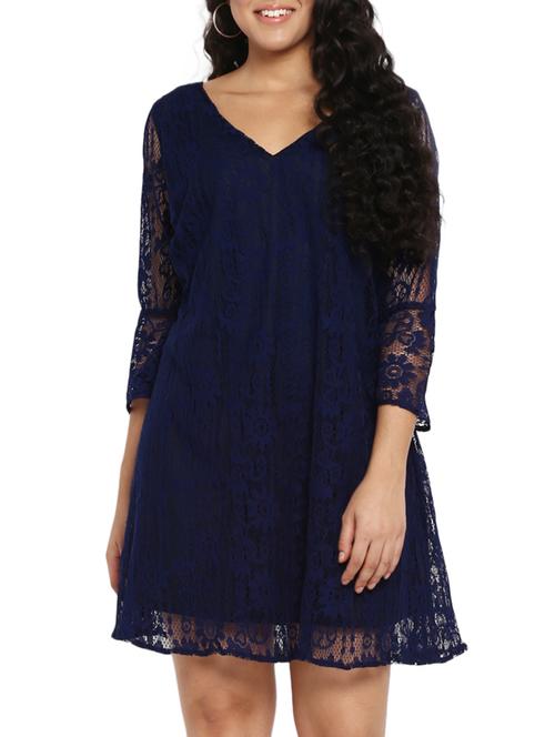 floral lace plus dress - 14888010 - Standard Image - 1