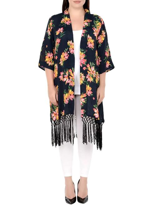 black crepe shrug - 14888045 - Standard Image - 1
