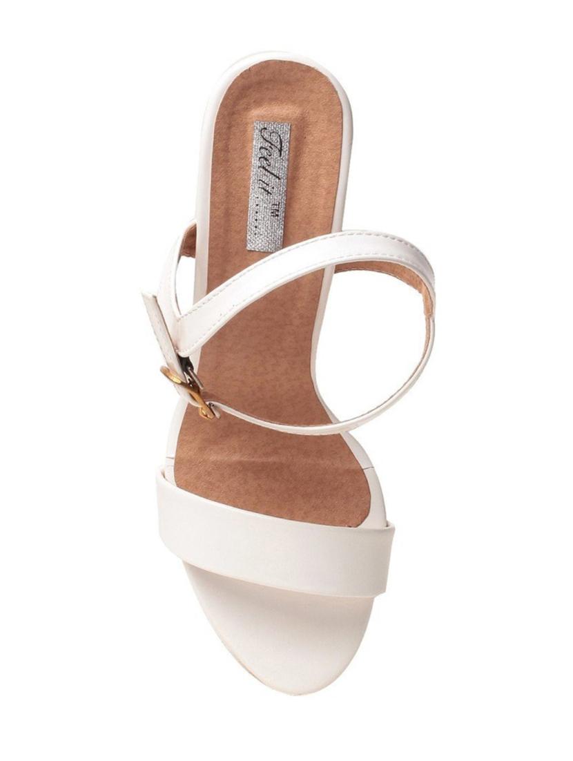white ankle strap sandal - 14888321 - Zoom Image - 4