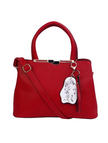 red leatherette regular handbag - 14888325 - Very Small Image - 1
