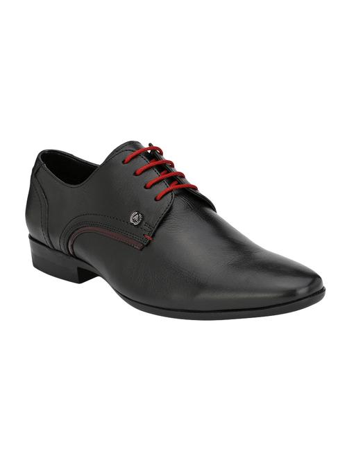 black Leather formal derby - 14888378 - Very Small Image - 1