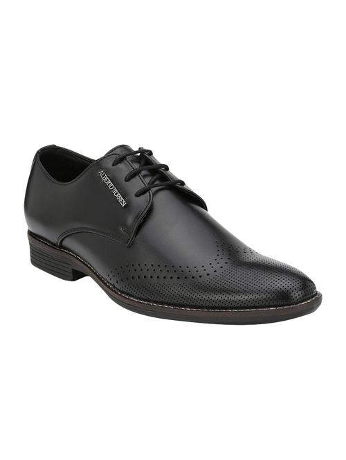 black leatherette formal derby - 14888388 - Standard Image - 1