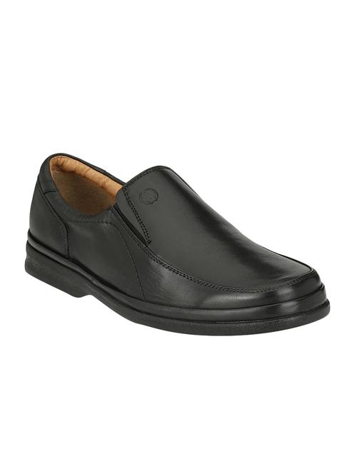 black Leather formal slip on - 14888394 - Standard Image - 1